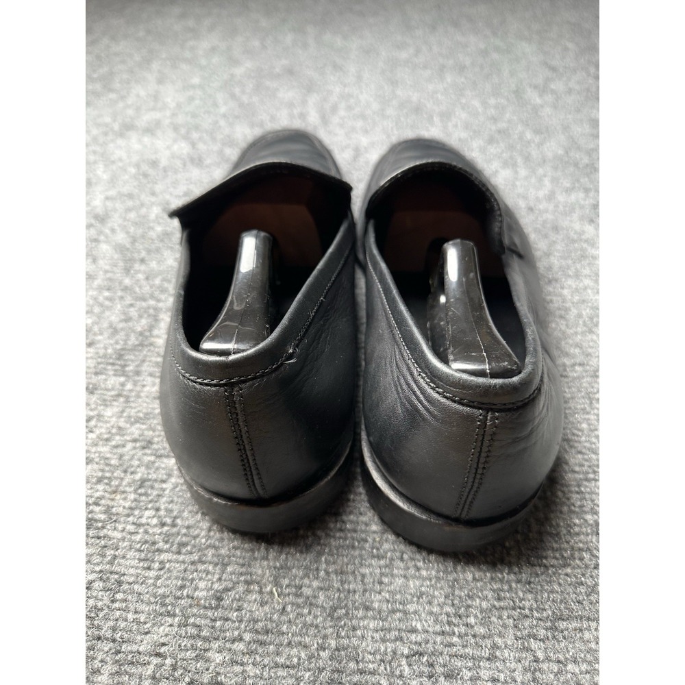 Mens Dress Shoes Gucci Black Leather Moc Toe Slip On, Size US 12 D - Picture 4 of 9